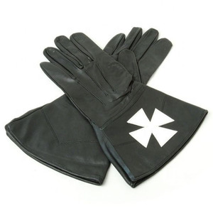 Guantes Masónicos de Algodón y Spandex Transpirables con Cruz Roja y Logotipo Personalizado para Caballeros Templarios, Aptos para las Cuatro Estaciones - Product Image 2