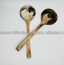 Cuchara de resina hecha a mano de calidad de exportación, utensilios altamente pulidos con logotipo personalizado, restaurantes de hoteles en casa directamente desde la India - Product Image 3