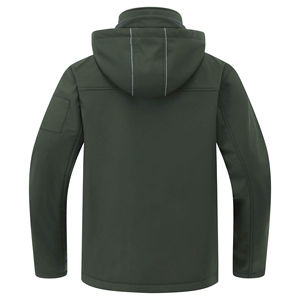 Veste coupe-vent et imperméable pour homme, personnalisable en gros, haute qualité, logo imprimé sur mesure, veste softshell coupe-vent pour homme - Product Image 2