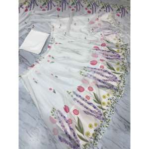 Mono de fiesta con estampado floral de diseñador hermoso Lehenga Choli para ocasiones especiales - Product Image 6