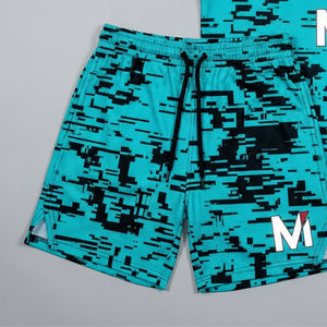 Conjunto de uniforme de baloncesto sublimado personalizado, camiseta de malla transpirable, pantalones cortos, kit deportivo con camuflaje digital, MALUZA INDUSTRIES - Product Image 2