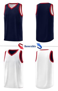 Maillot de sport réversible pour homme, nouvelle saison, haute qualité, coutures soignées, pour le basketball, vêtements de sport, nouveau design personnalisé - Product Image 2