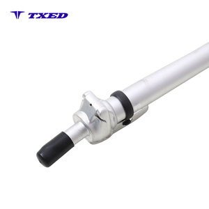 Zhihangda Potence de vélo télescopique à dégagement rapide argentée, avec collier de guidon 25,4 mm, 8 fils de sécurité pliables à droite, hauteur de montage 265 mm - Product Image 4