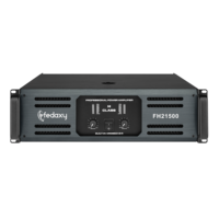 Amplifier PA Kelas H 2 Kanal FH21500 Kelas Komersial, Amplifier Daya Profesional 2x1500W