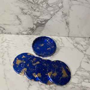 Ensemble de sous-verres faits main de luxe, sous-verres élégants et uniques, décoration de maison sophistiquée, cadeau - Product Image 2