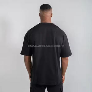 เสื้อยืดสีซีดจางสำหรับผู้ชาย เสื้อยืดฟอกสีแบบแอซิดวอช พิมพ์ลายกราฟิกตามสั่ง เสื้อยืดวินเทจทรงหลวมไหล่ตก ไซส์ใหญ่ - Product Image 4