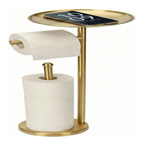 Portarrollos de Papel Higiénico de Pie para Baño, Soporte de Papel Higiénico para Suelo con Almacenamiento y Accesorios - Product Image 1