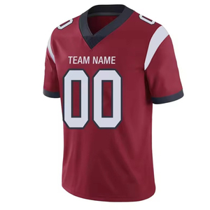 Uniforme de Fútbol Americano de Talla Grande, Sostenible, Antipilling, Transpirable, de Manga Corta, de Secado Rápido, con Impresión Personalizada - Product Image 5