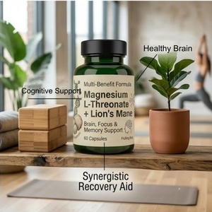 Fabricante de Cápsulas de Magnesio <span class=keywords><strong>L</strong></span>-Treonato y Alfa GPC de Marca Propia Rainwood para Mejorar la Concentración Cognitiva y la Memoria - Product Image 3