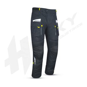 Pantalon de sport de course pour hommes XL noir Textile Cordura Coussinets de protection imperméables à fermeture éclair complète Personnalisables Moto - Product Image 1