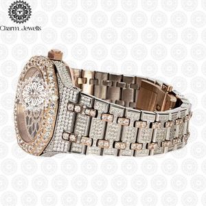 Charm Jewells – boîtier de montre de luxe en acier inoxydable, 40mm, mouvement mécanique analogique, date automatique, résistant à l'eau 10 bars, mode homme - Product Image 3