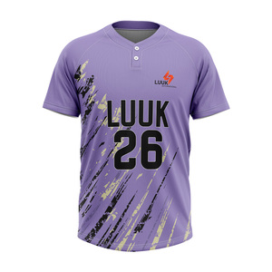 Camisetas de Béisbol Personalizadas, 100% Poliéster, Transpirables, de Secado Rápido, Antibacterianas, que Absorben la Humedad, para Clubes Universitarios de Béisbol - Product Image 2