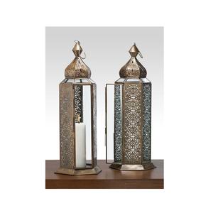 Lanternes en métal marocaines, lanternes décoratives pour la décoration de l'Aïd et du Ramadan - Product Image 4