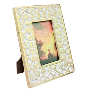 Wooden Hand Carved Photo <b>Frame</b> for <b>Wall</b> Hanging and Table Top Display, Mango Wood Picture <b>Frame</b> - Product Image 1