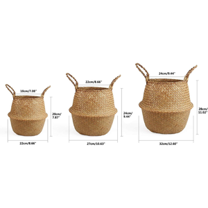 Jute Rope <b>Laundry</b> Hamper <b>Basket</b>, Large Woven Blanket Storage <b>Basket</b> with Handles, Nursery Toy Organizer for Home Bedroom - Product Image 5