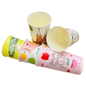 5oz-20oz Custom Logo Printed Craft Paper Single Wall Disposable Food-Grade Ice Cream Cup Lids Wholesale - Product Image 6