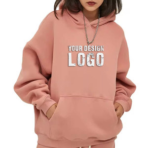 Sweat-shirt surdimensionné personnalisé pour femme en coton et fibre de bambou, tricoté, avec logo imprimé sur le devant, coupe classique, avec poches, idéal pour l'automne - Product Image 6