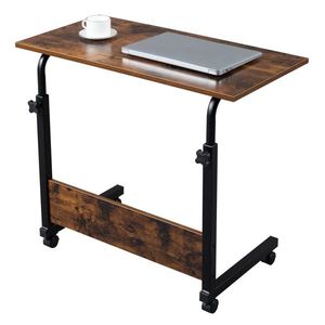 <b>Adjustable</b> P2 15MM Chipboard and Steel Side Table Rolling <b>Height</b> Computer <b>Desk</b> with Baffle - Product Image 6