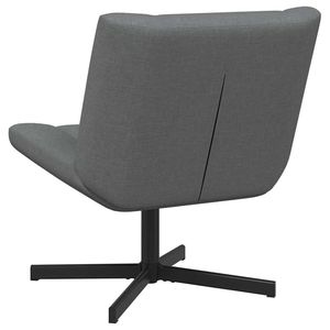 Silla Giratoria de Tela Gris Oscuro de 63 x 75 x 76 cm para Sala de Estar - Product Image 6