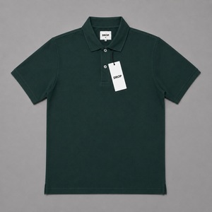 Polo en piqué de coton premium pour hommes, manches courtes, couleur unie, décontracté, uniforme de golf, OEM ODM, logo personnalisé en BD - Product Image 6