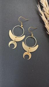 High Quality Gold Brass <b>Earring</b> for Stainless Steel fine <b>Cuff</b> <b>Earrings</b> Unique Design Piece for Customized Size - Product Image 3