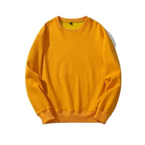 Sudadera de chenilla de algodón 100% para hombre de etiqueta privada para Otoño e Invierno patrón sólido con parche de alfabeto teñido liso - Product Image 1