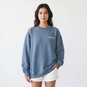 Sudadera Casual Oversize para Mujer 2026 con Hombros Caídos, Cuello Redondo y Bordado para Invierno - Product Image 1