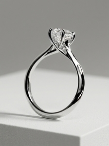 Moissanite Engagement <b>Ring</b> Set 925 <b>Silver</b> Gold Plated Prong Setting Promise <b>Ring</b> <b>Solitaire</b> <b>Ring</b> for Wedding Anniversary Gift - Product Image 3