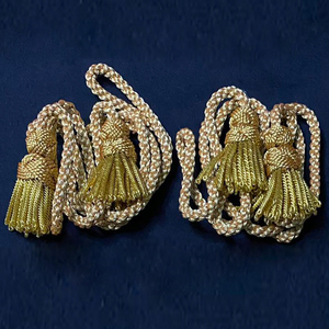 Glands en fil d'or orthodoxe – Garniture de vêtement tricotée en rayonne/polyester écologique, cousue à la main, avec taille personnalisée - Product Image 4