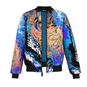 Chaqueta de bombardero ligera a prueba de viento personalizable unisex, ropa de abrigo informal de moda con logotipo personalizado para invierno, venta al por mayor OEM/ODM - Product Image 1