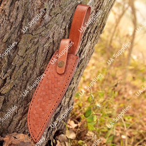 Funda de Cuero Premium Cosida a Mano Directa de Fábrica, de Piel Genuina de Vacuno, Hecha a Mano, para Cuchillo de Hoja Fija, Lista para Venta al por Mayor - Product Image 3