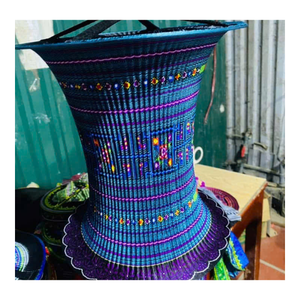 Traditional Vietnamese Hmong Fabric Lantern Colorful Handmade Brocade Decorative Light for Cultural Events & Decoration - Product Image 3