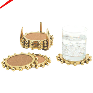 Daily Decor Metal Coasters Set-Eco-Friendly Handmade Modern Design for Home & Restaurant Use - Product Image 5