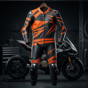 Traje de Motociclismo de Invierno Personalizado, de Cuero, con Protección CE, OEM, ODM, Alto Rendimiento, Impermeable, Transpirable y Resistente al Viento - Product Image 2