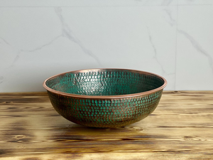 copper sink heritage design copper <b>basin</b> antique reproduction copper sink rustic finish copper <b>basin</b> vintage appeal - Product Image 6