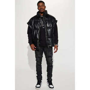 Pantalones vaqueros informales de cintura alta de estilo urbano para hombre Harem Mom Jeans Style para novio Entrenamiento y ropa de calle - Product Image 3