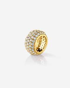 จี้เพชรทรงรอนเดลล์ ทองคำแท้ 14k 18k ดีไซน์มินิมอล เหมาะสำหรับใส่ทุกวัน ประดับด้วยเพชรทรงกลมเพทายสังเคราะห์ สำหรับธุรกิจ B2B - Product Image 4