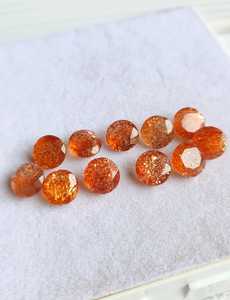 Pierres précieuses naturelles de 8 mm en pierre de soleil, facettées, rondes et calibrées – Achetez maintenant en gros des pierres brutes pour la fabrication de bijoux – Fournisseur en ligne pour revendeurs - Product Image 3