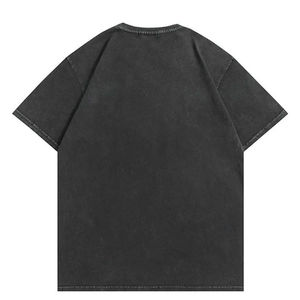 เสื้อยืดคัสตอมลายดาว สไตล์วินเทจ ผ้าฝ้ายฟอกทรงโอเวอร์ไซส์ สตรีทแวร์ แขนสั้น คอกลม ขายส่ง - Product Image 3