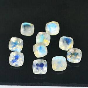 Hight <b>Top</b> Quality Natural <b>Rainbow</b> Moonstone Cushion Faceted Cut Loose Gemstone Jewelry Making Like Regular Bracelet Necklace - Product Image 5