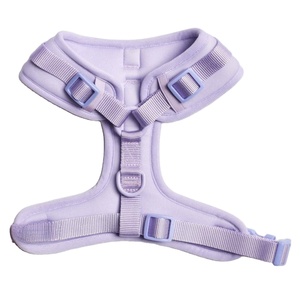 Harnais pour chien ultra doux et léger, couleur lilas, ajustable, respirant, confortable, idéal pour l'entraînement quotidien et les promenades. - Product Image 2