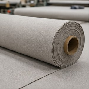 Best Quality Cotton Duck Fabric Grey Treated <b>Canvas</b> Fabric for Bags Tote Bags Workwear from Indian Supplier Available For Sale - Product Image 1