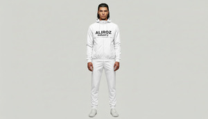 Windproof Sports Casual Windbreaker Tracksuit Dry Fit Customizable <b>Zip</b> <b>Up</b> <b>Jacket</b> and Elastic Waist Track Pant - Product Image 5