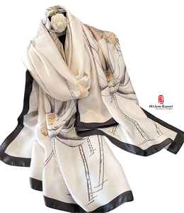 High Quality Luxury Printed Long <b>Scarf</b> Soft Fabric Head <b>Scarf</b> Custom Logo White Label OEM ODM Fabric Product Manufacturer - Product Image 5
