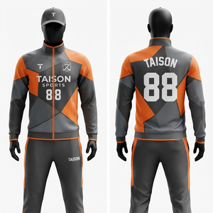 Combinaison d'entraînement de hockey sur gazon unisexe TAISON SPORTS 300g Polyester/Nylon Imperméable Séchage rapide Respirant à capuche avec fermeture éclair intégrale - Product Image 1