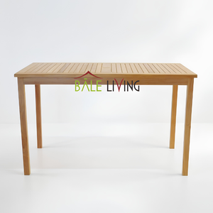 Table à manger en bois de qualité supérieure au design minimaliste moderne, parfaitement adaptée à une utilisation en intérieur et en extérieur. - Product Image 1