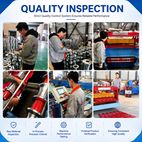 Máquina Automática para Fabricar Láminas Trapezoidales para Techos con Sistema de Control PLC para Construcción de Acero