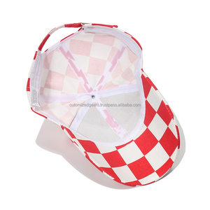 New Vintage Fashion Spring <b>Summer</b> Golf Outdoor Sport Dad Hats 100% Cotton Black Red Blue Plaid Check Baseball <b>Cap</b> Men - Product Image 4