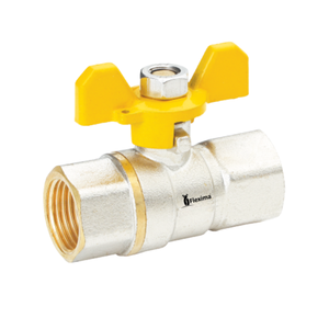 Robinet à bille en laiton 3/4'' x 15 mm avec poignée longue et joint PTFE pour eau à haute température, usage résidentiel et commercial - Product Image 2
