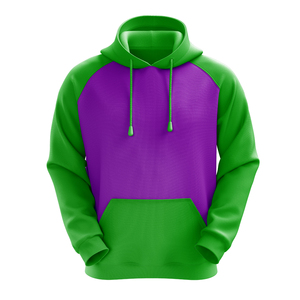 Sweat-shirt à capuche pour homme, couleur vert-bleu foncé, coupe classique, en coton French Terry, décontracté, couleur unie, avec poche, pour l'automne - Product Image 1